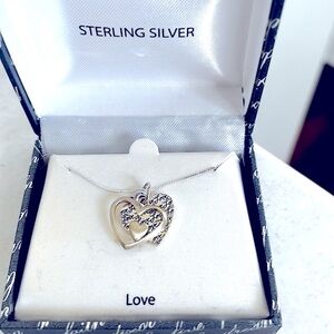 NWT. Sterling silver heart necklace! Perfect gift